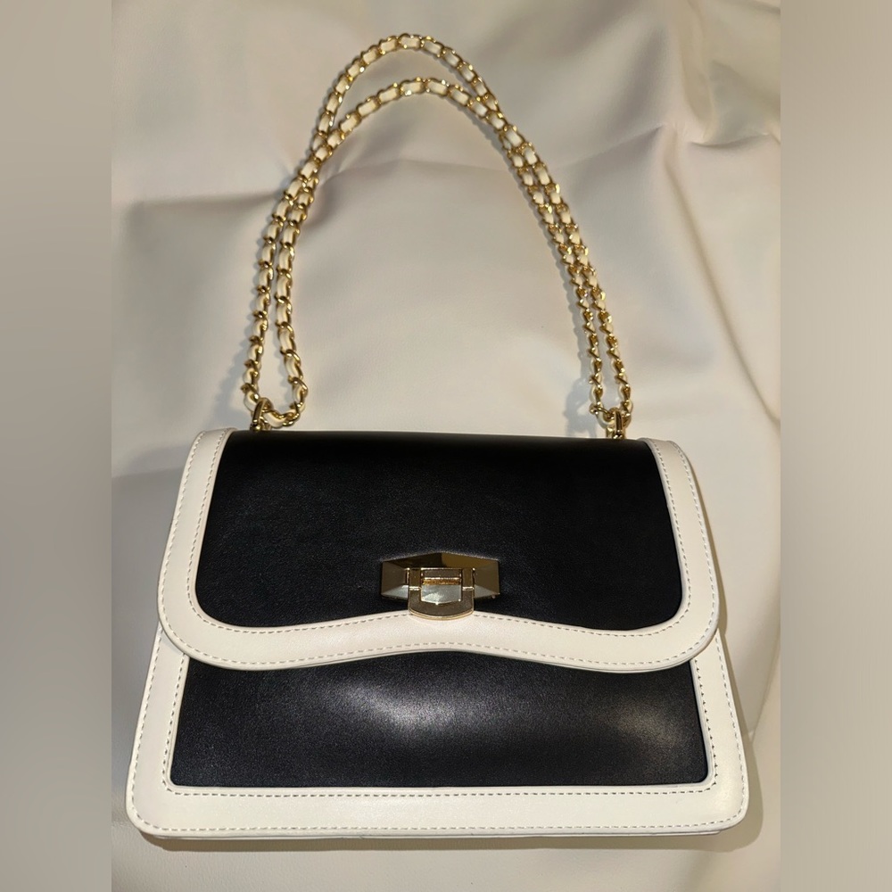 JustFab Paneled Shoulder Bag Used for One Occasion